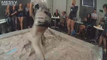Messy Wrestling: Freak Up Your Fancy With A Full Body Blast Of Mud! Screencap 16 on www.sinx.com