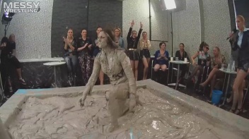 Messy Wrestling: Freak Up Your Fancy With A Full Body Blast Of Mud! Screencap 21 on www.sinx.com
