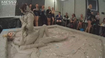 Messy Wrestling: Freak Up Your Fancy With A Full Body Blast Of Mud! Screencap 24 on www.sinx.com
