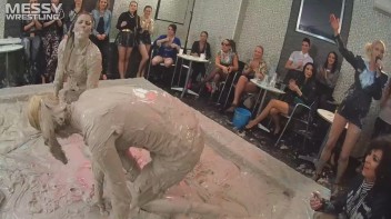 Messy Wrestling: Freak Up Your Fancy With A Full Body Blast Of Mud! Screencap 38 on www.sinx.com