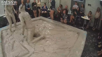 Messy Wrestling: Freak Up Your Fancy With A Full Body Blast Of Mud! Screencap 43 on www.sinx.com