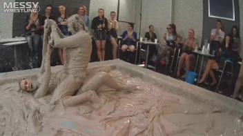 Messy Wrestling: Freak Up Your Fancy With A Full Body Blast Of Mud! Screencap 46 on www.sinx.com