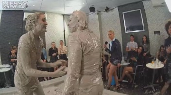 Messy Wrestling: Freak Up Your Fancy With A Full Body Blast Of Mud! Screencap 49 on www.sinx.com