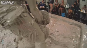 Messy Wrestling: Freak Up Your Fancy With A Full Body Blast Of Mud! Screencap 52 on www.sinx.com
