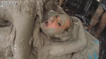 Messy Wrestling: Freak Up Your Fancy With A Full Body Blast Of Mud! Screencap 53 on www.sinx.com
