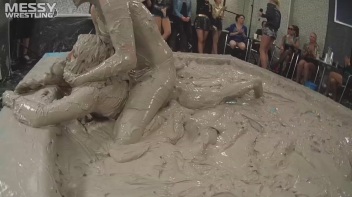 Messy Wrestling: Freak Up Your Fancy With A Full Body Blast Of Mud! Screencap 58 on www.sinx.com