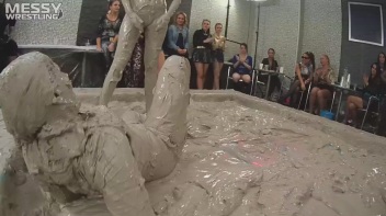 Messy Wrestling: Freak Up Your Fancy With A Full Body Blast Of Mud! Screencap 59 on www.sinx.com