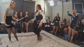 Messy Wrestling: Freak Up Your Fancy With A Full Body Blast Of Mud! Screencap 6 on www.sinx.com