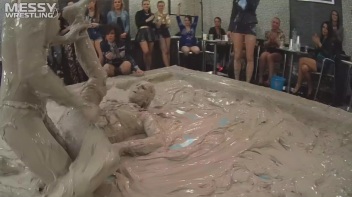 Messy Wrestling: Freak Up Your Fancy With A Full Body Blast Of Mud! Screencap 67 on www.sinx.com