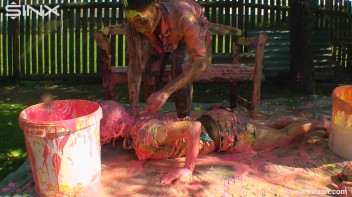 Messy Mamacitas, Girlfriends Paint Themselves Pretty Screencap 51 on www.sinx.com