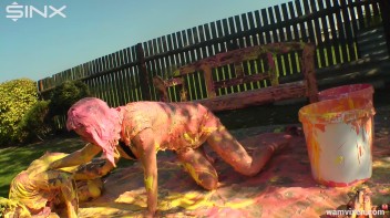 Messy Mamacitas, Girlfriends Paint Themselves Pretty Screencap 56 on www.sinx.com