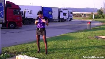 Truck Stop Mess Whore Screencap 1 on www.sinx.com