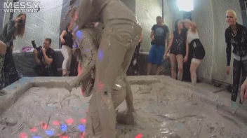 Messy Wrestling: Fully Clothed Fueds In The Mud! 4 No Mercy Catfighters Get Their Slop On! Screencap 84 on www.sinx.com