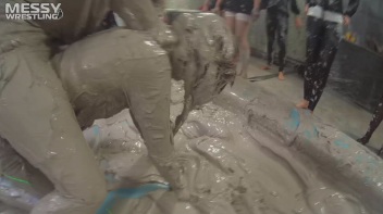 Messy Wrestling: Fully Clothed Fueds In The Mud! 4 No Mercy Catfighters Get Their Slop On! Screencap 85 on www.sinx.com