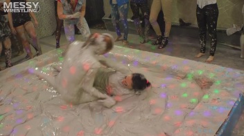 Messy Wrestling: Fully Clothed Fueds In The Mud! 4 No Mercy Catfighters Get Their Slop On! Screencap 10 on www.sinx.com