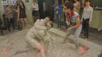 Messy Wrestling: Fully Clothed Fueds In The Mud! 4 No Mercy Catfighters Get Their Slop On! Screencap 11 on www.sinx.com