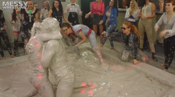 Messy Wrestling: Fully Clothed Fueds In The Mud! 4 No Mercy Catfighters Get Their Slop On! Screencap 21 on www.sinx.com