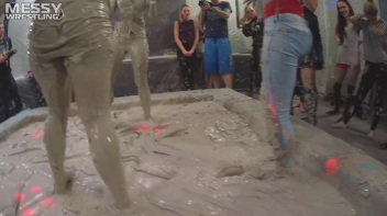 Messy Wrestling: Fully Clothed Fueds In The Mud! 4 No Mercy Catfighters Get Their Slop On! Screencap 27 on www.sinx.com