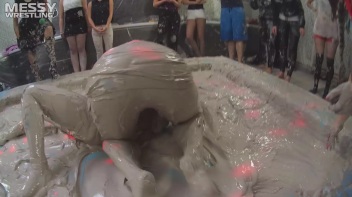 Messy Wrestling: Fully Clothed Fueds In The Mud! 4 No Mercy Catfighters Get Their Slop On! Screencap 31 on www.sinx.com