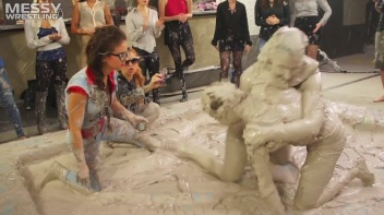 Messy Wrestling: Fully Clothed Fueds In The Mud! 4 No Mercy Catfighters Get Their Slop On! Screencap 34 on www.sinx.com
