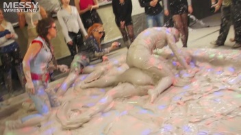 Messy Wrestling: Fully Clothed Fueds In The Mud! 4 No Mercy Catfighters Get Their Slop On! Screencap 35 on www.sinx.com