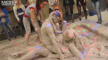 Messy Wrestling: Fully Clothed Fueds In The Mud! 4 No Mercy Catfighters Get Their Slop On! Screencap 36 on www.sinx.com