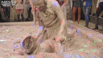 Messy Wrestling: Fully Clothed Fueds In The Mud! 4 No Mercy Catfighters Get Their Slop On! Screencap 37 on www.sinx.com