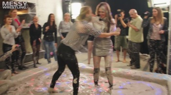 Messy Wrestling: Fully Clothed Fueds In The Mud! 4 No Mercy Catfighters Get Their Slop On! Screencap 55 on www.sinx.com