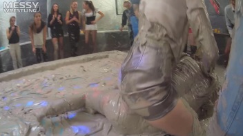 Messy Wrestling: Fully Clothed Fueds In The Mud! 4 No Mercy Catfighters Get Their Slop On! Screencap 63 on www.sinx.com