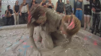 Messy Wrestling: Fully Clothed Fueds In The Mud! 4 No Mercy Catfighters Get Their Slop On! Screencap 68 on www.sinx.com