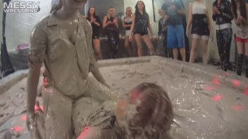 Messy Wrestling: Fully Clothed Fueds In The Mud! 4 No Mercy Catfighters Get Their Slop On! Screencap 70 on www.sinx.com
