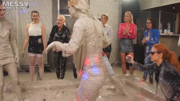 Messy Wrestling: Fully Clothed Fueds In The Mud! 4 No Mercy Catfighters Get Their Slop On! Screencap 72 on www.sinx.com