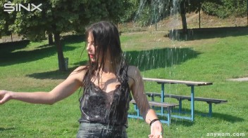 Gorgeous Girls Get Wet And Messy In The Park Screencap 109 on www.sinx.com
