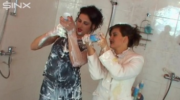 Gorgeous Brunettes Smeared In Cream And Puddings Screencap 29 on www.sinx.com