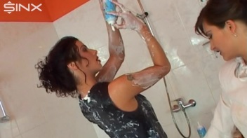 Gorgeous Brunettes Smeared In Cream And Puddings Screencap 36 on www.sinx.com