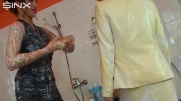 Gorgeous Brunettes Smeared In Cream And Puddings Screencap 62 on www.sinx.com