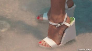 Soaking wet dancers in chic outfits Screencap 11 on www.sinx.com