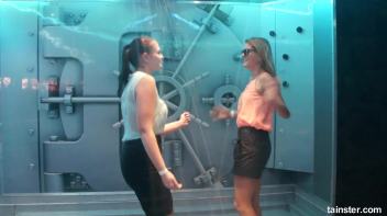 Soaking wet dancers in chic outfits Screencap 18 on www.sinx.com