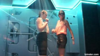 Soaking wet dancers in chic outfits Screencap 23 on www.sinx.com