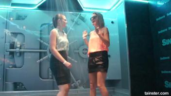 Soaking wet dancers in chic outfits Screencap 27 on www.sinx.com