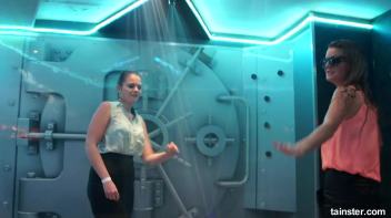 Soaking wet dancers in chic outfits Screencap 28 on www.sinx.com