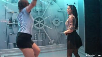 Soaking wet dancers in chic outfits Screencap 32 on www.sinx.com