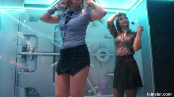 Soaking wet dancers in chic outfits Screencap 38 on www.sinx.com