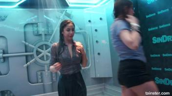 Soaking wet dancers in chic outfits Screencap 43 on www.sinx.com