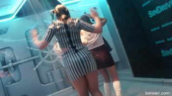 Soaking wet dancers in chic outfits Screencap 45 on www.sinx.com