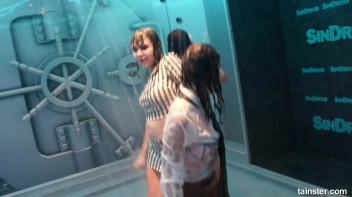 Soaking wet dancers in chic outfits Screencap 48 on www.sinx.com