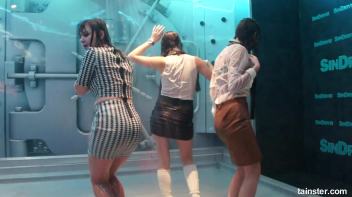 Soaking wet dancers in chic outfits Screencap 51 on www.sinx.com