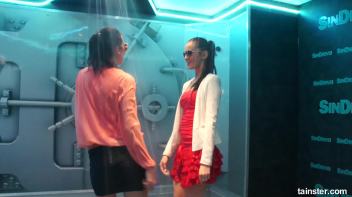 Soaking wet dancers in chic outfits Screencap 6 on www.sinx.com