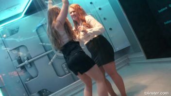 Soaking wet dancers in chic outfits Screencap 64 on www.sinx.com