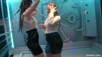 Soaking wet dancers in chic outfits Screencap 68 on www.sinx.com